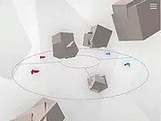 Spatial 3D Battle Online free game with four spaceships fighting