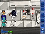 Panic In Space free online game, Soviet cosmonaut fixing a damaged space station in zero gravity
