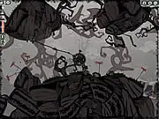 CrazyHand online robot adventure game screen showing the upgraded robot navigating traps on PlayArcadeHub