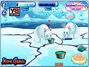 Play Arctic Foxes Pet Care free online game - cute fluffy arctic fox grooming and feeding simulation