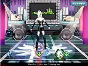 Show Dance 3D free online game for girls, female dancer performing on a stage in 3D