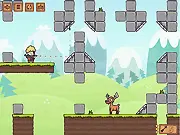Arrows and Horns free online hunting game, archer aiming bow at animals, skill-based archery game