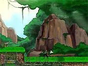 Elite Corps Jungle Invasion free online action game screenshot of a soldier in a jungle
