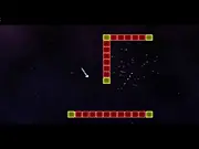 Trajectory III free online physics puzzle game, space ricochet game, ball portal trajectory, PlayArcadeHub