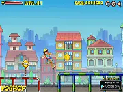 Crazy Skater free online arcade game, skateboard tricks, grab coins, endless running game, PlayArcadeHub