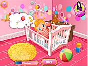 Play Baby Lizzie Caring free online game for kids on PlayArcadeHub, baby changing diaper simulation