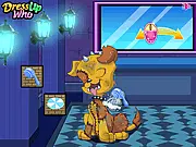 Watzit Grooming free online pet care game screenshot showing Frankie Stein and her pet Watzit getting a wash