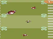 Endless Touchdown football runner game screenshot showing a receiver with the ball dodging multiple defenders on the field