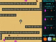Play Creature Defense Tower Game free online, shoot dangerous creatures and buy powerful upgrades to defend the tower on PlayArcadeHub.