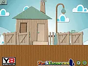 Screenshot of Paper Doors Escape puzzle game showing a room made of paper and a locked paper door