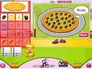 Screenshot of the Time for Pizza online cooking game showing pizza preparation and ingredients on PlayArcadeHub