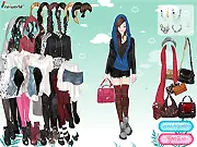 Fresh Hoodie Style Dress-Up game featuring a girl in a casual hooded top
