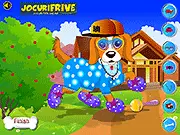 Funny Dog Dress Up free online game on PlayArcadeHub, dressing up a cute dog with clothes, hats, and accessories