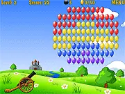 Play Ballons Hunter free online cannon puzzle game, fire limited shots into the group of balloons and pop enough to complete the level.
