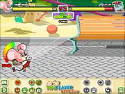 Cat vs. Mouse Challenge free online game screenshot. Fighting characters special attacks. PlayArcadeHub.