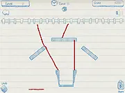 Play Saving Seeds free online puzzle game with limited ink to draw lines and guide the seed to the pot