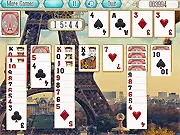 Paris Solitaire game - enjoy the classic Klondike card game with a romantic Paris backdrop and relaxing gameplay