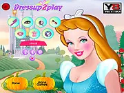 Charming Cinderella Ball Makeover online game, free princess facial and dress up game, Cinderella spa treatment, play fashion makeover game on PlayArcadeHub
