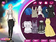 Paris Fashion Week Flash online dress-up game, styling models Lindy and Rebecca on PlayArcadeHub
