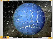 The Solar System Puzzle game showing planets and the Sun, free online educational jigsaw game.