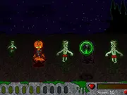 Play Hallowscream free online game, a thrilling Halloween shooter where you aim and shoot monsters