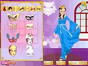 Masquerade Ball Dressup free online game luxurious gown mask jewelry PlayArcadeHub