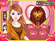 Valentines Day Hairdos free online game, romantic hair styling game, create an elegant bun or braid for a date