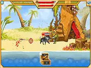 Fruit Nukem free online shooter game island defense action PlayArcadeHub
