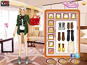 Paris Night Fashion dress up game free online for choosing fashionable clothes and romantic hairdos