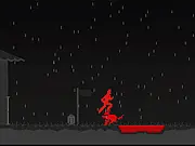 Screenshot of Day X pixelated shooter game, showing the player character fighting a wave of demons