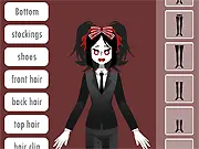 Screenshot of Ritsuko Dress Up game showing the cool female idol character in a stylish outfit
