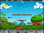 Papa Pear free online game screenshot, Plinko puzzle, bouncing ball physics