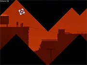 The 45 Degrees of Madness game screen with the character navigating geometric platforms