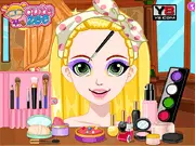 Play Rapunzel Glittery Makeup free online, helping the Disney princess achieve a gorgeous and sparkly party look