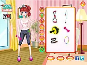 Work Out With Girls gym fashion free online game with stylish sports suits and accessories