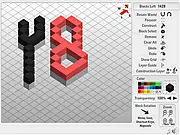 Qublox online free game building block construction sandbox isometric PlayArcadeHub