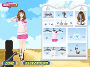 Play Seaside Summer Fashion free online game, choosing stylish and breezy outfits for summer night beach parties