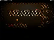 The legless hero frantically jumping to collect a key while a giant worm and a collapsing brick wall chase him in the free online platformer game No Legs Must Run.