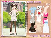 Photo Album 4 University Years free online game screen showing Maggie, a stylish university student