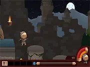 Butter Quest The Druid online free game, play side-scrolling platformer, save the forest from machines, cute druid adventure