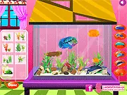 Fish Tank Decoration game, design and decorate a free online aquarium for tropical fish, underwater decoration game
