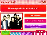 One Direction Valentine Quiz cover image showing all five members of the band (Harry Styles, Niall Horan, Liam Payne, Louis Tomlinson, Zayn Malik) with heart graphics