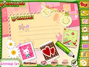 Postcards Decoration free online crafting and design game screenshot
