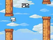 Play Flying Neko free online, flappy style game with an adorable cat character, high score challenge