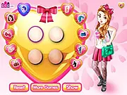 Lovely Valentine's Girl free online romantic dress-up game