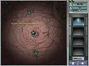 Stranded Vessel Online game screenshot showing a crashed spaceship being defended against alien creatures on PlayArcadeHub
