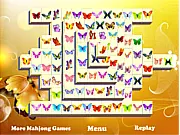 Butterfly Mahjong Solitaire matching puzzle game free online tiles