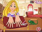 Rapunzel Princess Hand Spa free game online, giving Rapunzel a manicure and beauty spa treatment