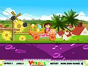 Dora Candy Transport free online game, help Dora deliver sweets, physics-based driving and balancing game