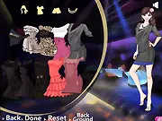 Club Style dress up game image showing Marie in a trendy club outfit with glamorous makeup, ready for the night out